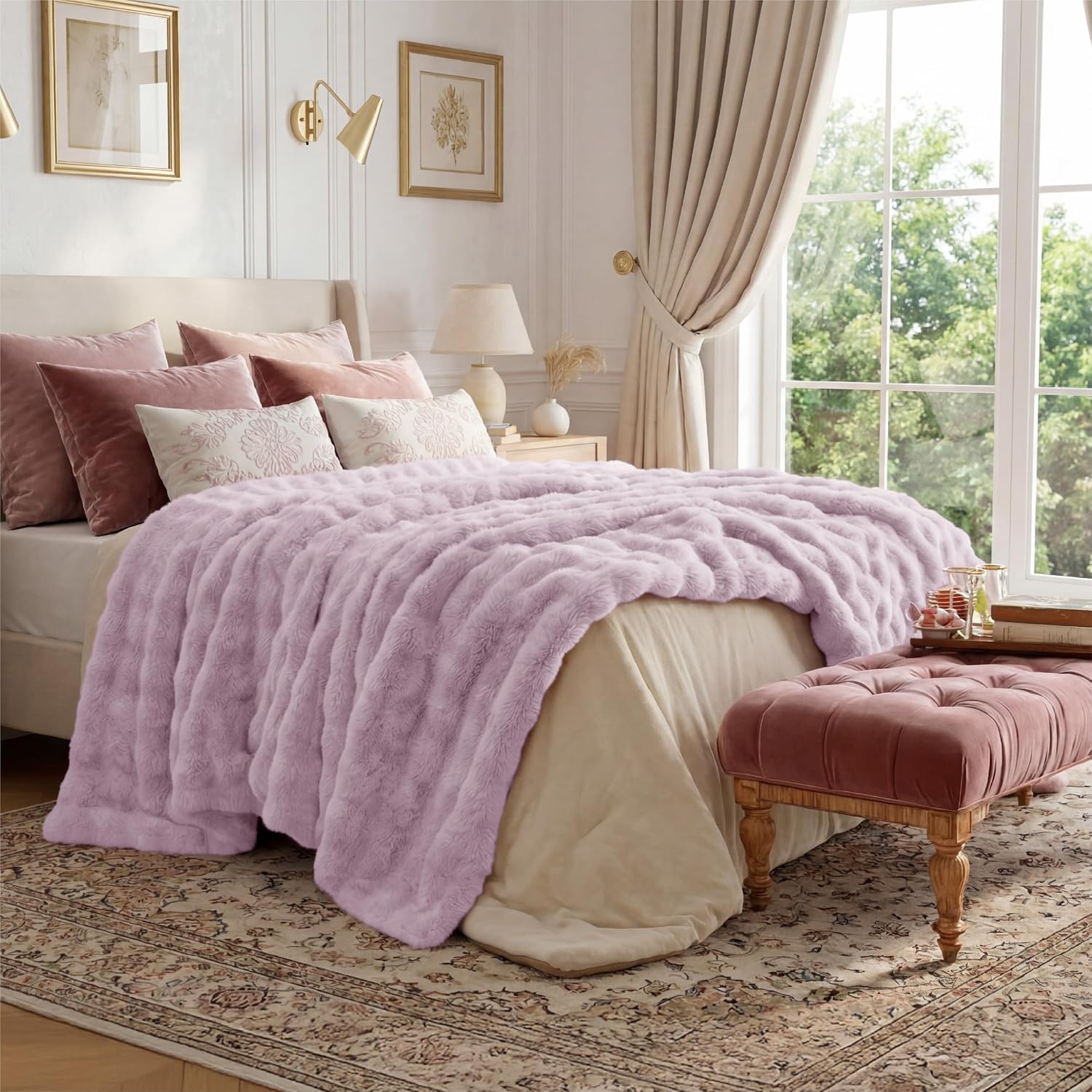 Thumbnail 6 de Bedsure Faux Fur Blanket, King