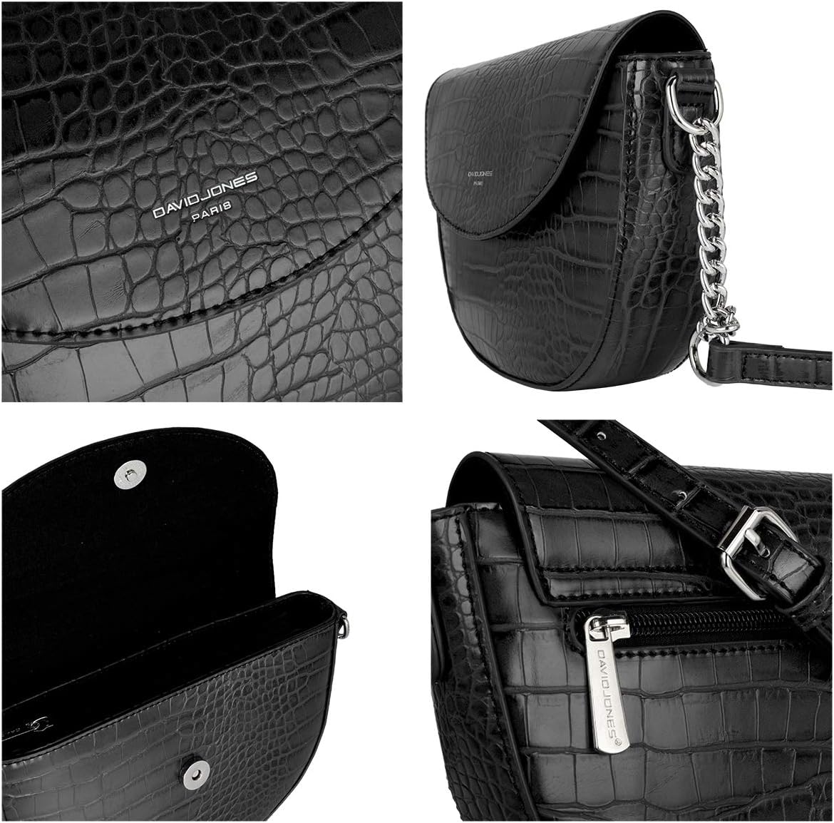 Thumbnail 4 de David Jones - Elegante Bolso Bandolera Cocodrilo Mujer