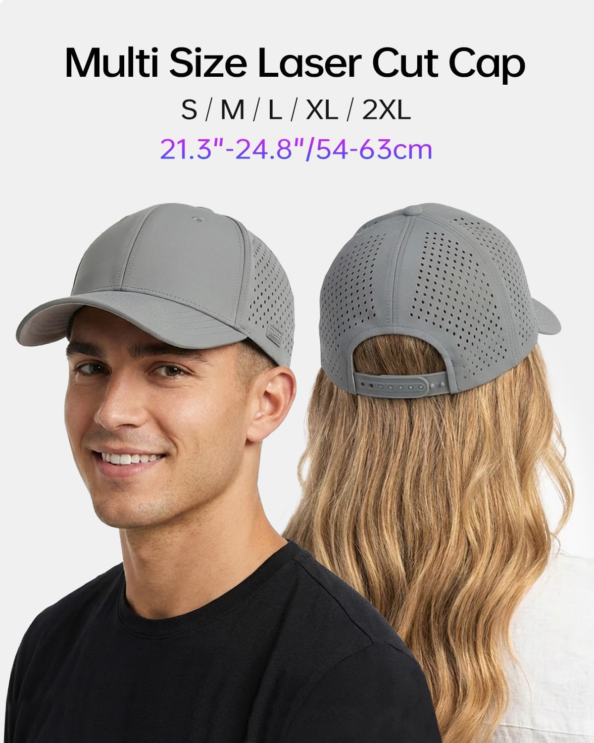 Thumbnail 1 de Zylioo Mesh-Basecap für Herren mit Schnelltrocknung und Sonnenschutz, Größen XS–3XL