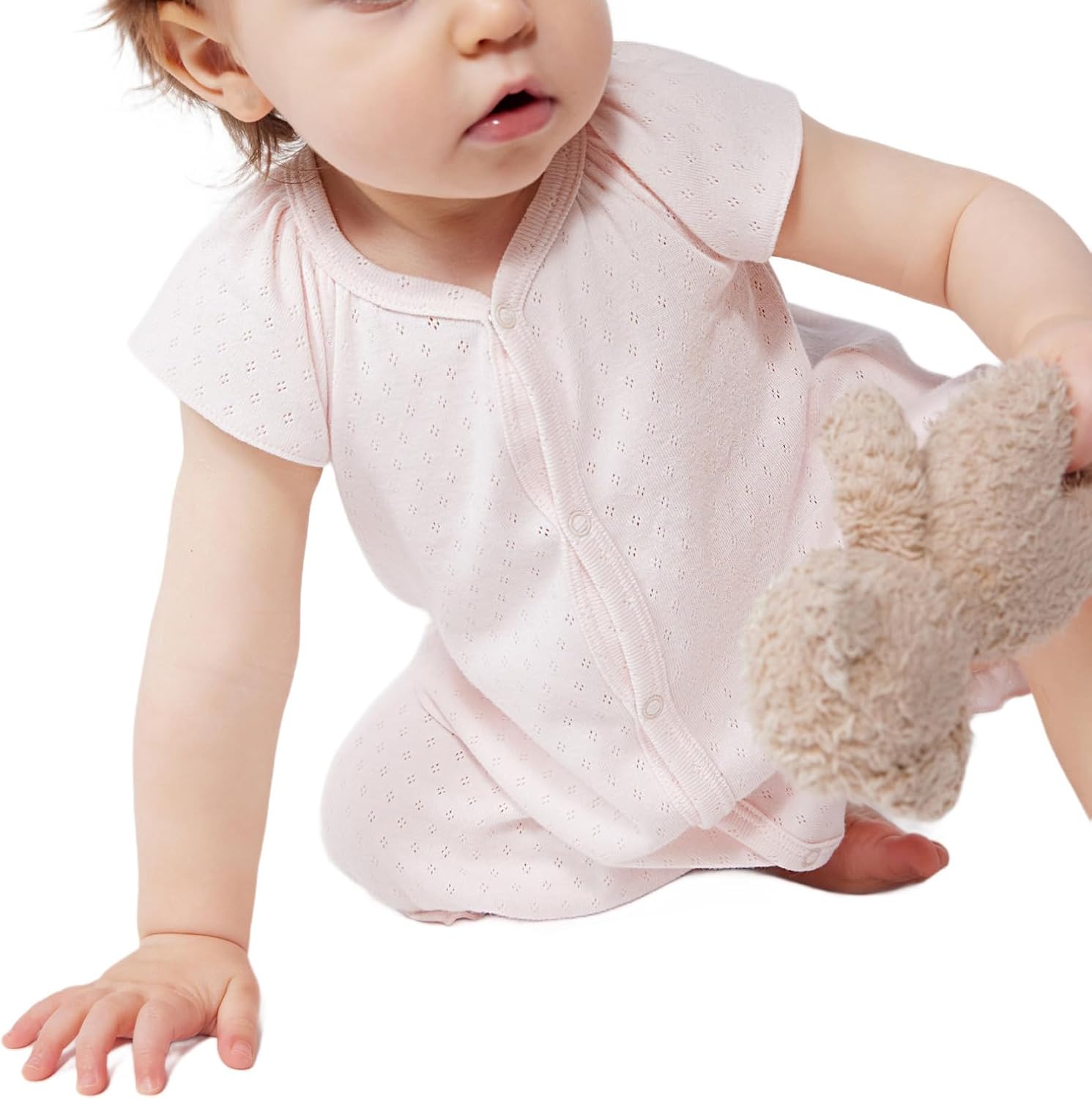 Thumbnail 4 de Petit Bateau Combicourt Bébé Fille – combinaison courte en coton, intemporel et confortable