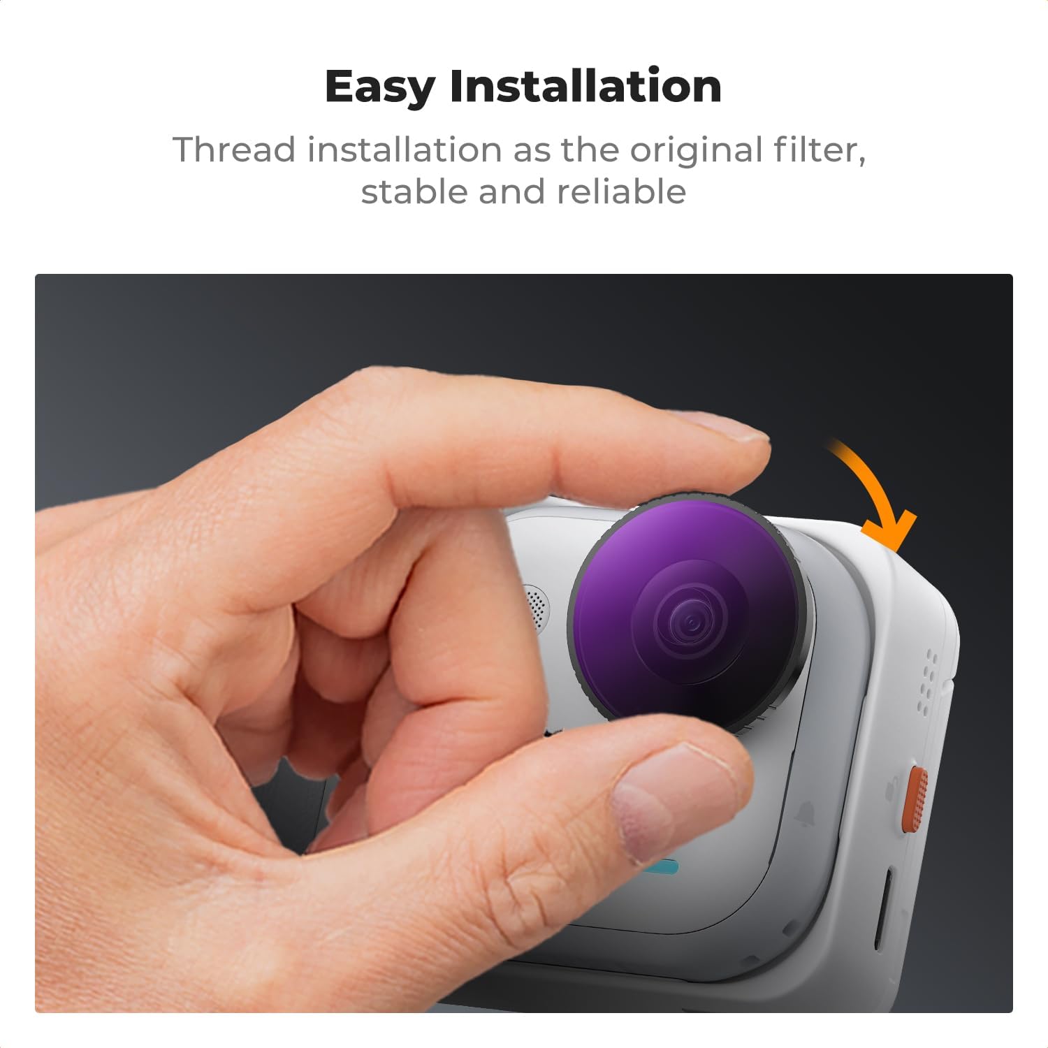 Thumbnail 6 de K&F Concept 4-Pack CPL ND8/ND16/ND32 Filters for Insta360 GO Ultra