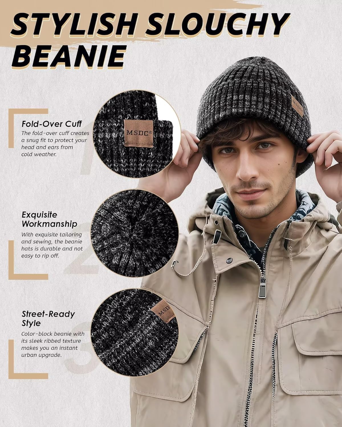 Thumbnail 4 de MSDC 3 Pack Beanie Set
