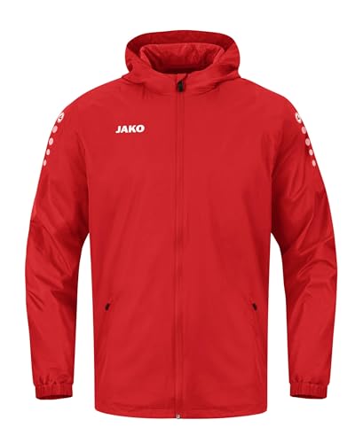 Detalle de JAKO Unisex Allwetterjacke Team 2.0 – Rot, Größe L