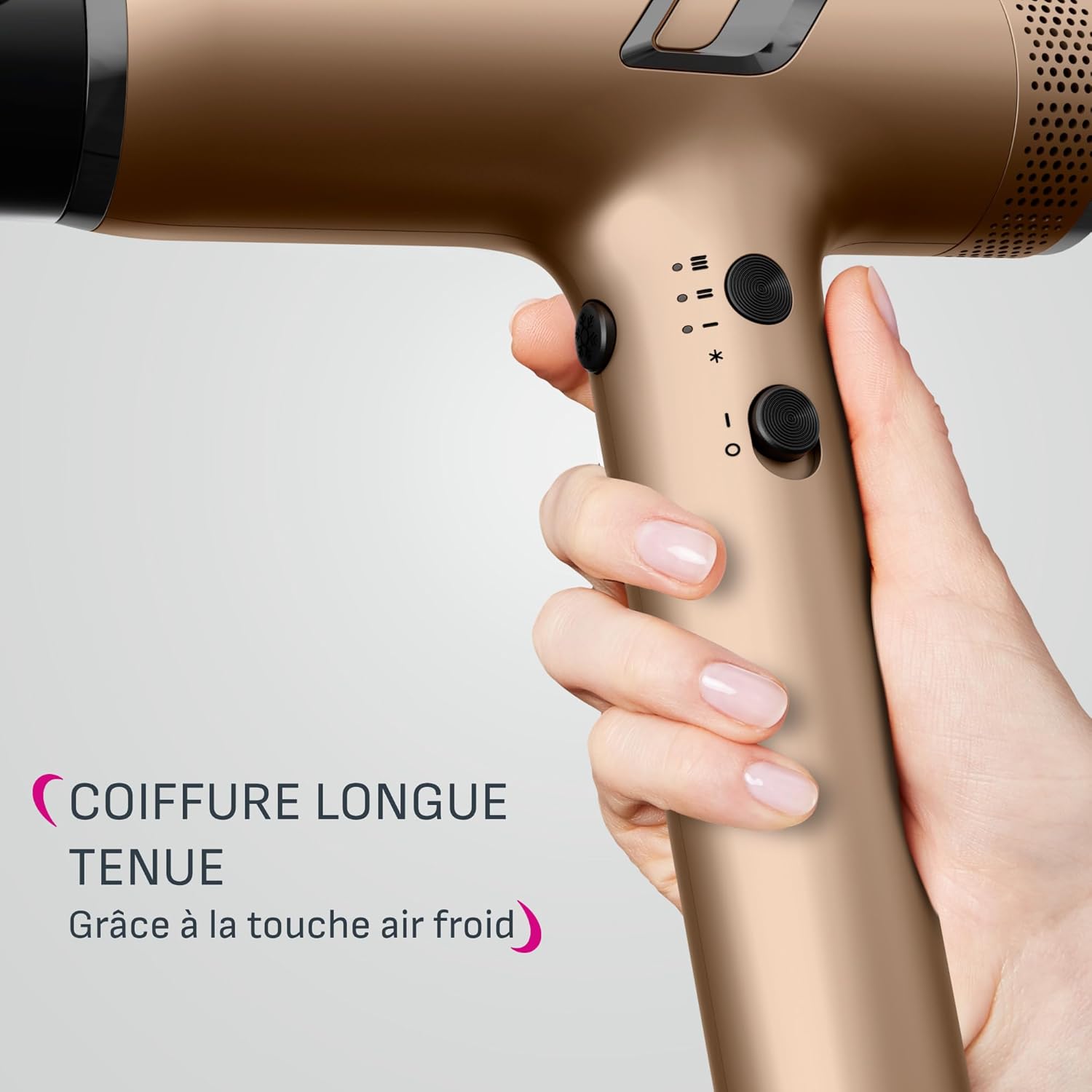 Thumbnail 5 de Sèche-cheveux Calor Nano Trésor HY8151C0 : moteur haute vitesse, flux jusqu’à 266 km/h et format ultra-compact