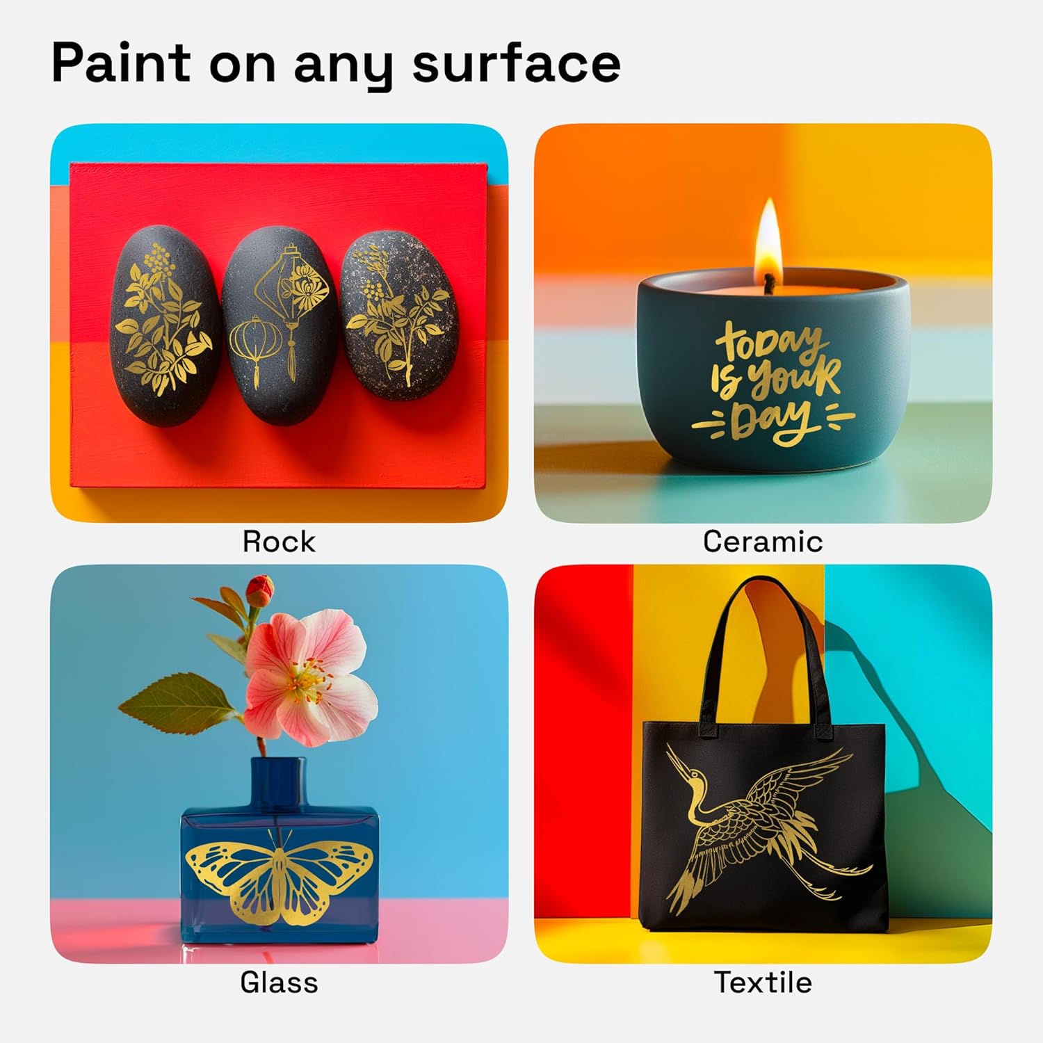 Thumbnail 1 de Artistro Acrylic Paint Pens, Dual Tip (Brush + Fine 1mm) – Acrylic markers for fabric, canvas, rock, glass, wood, paper