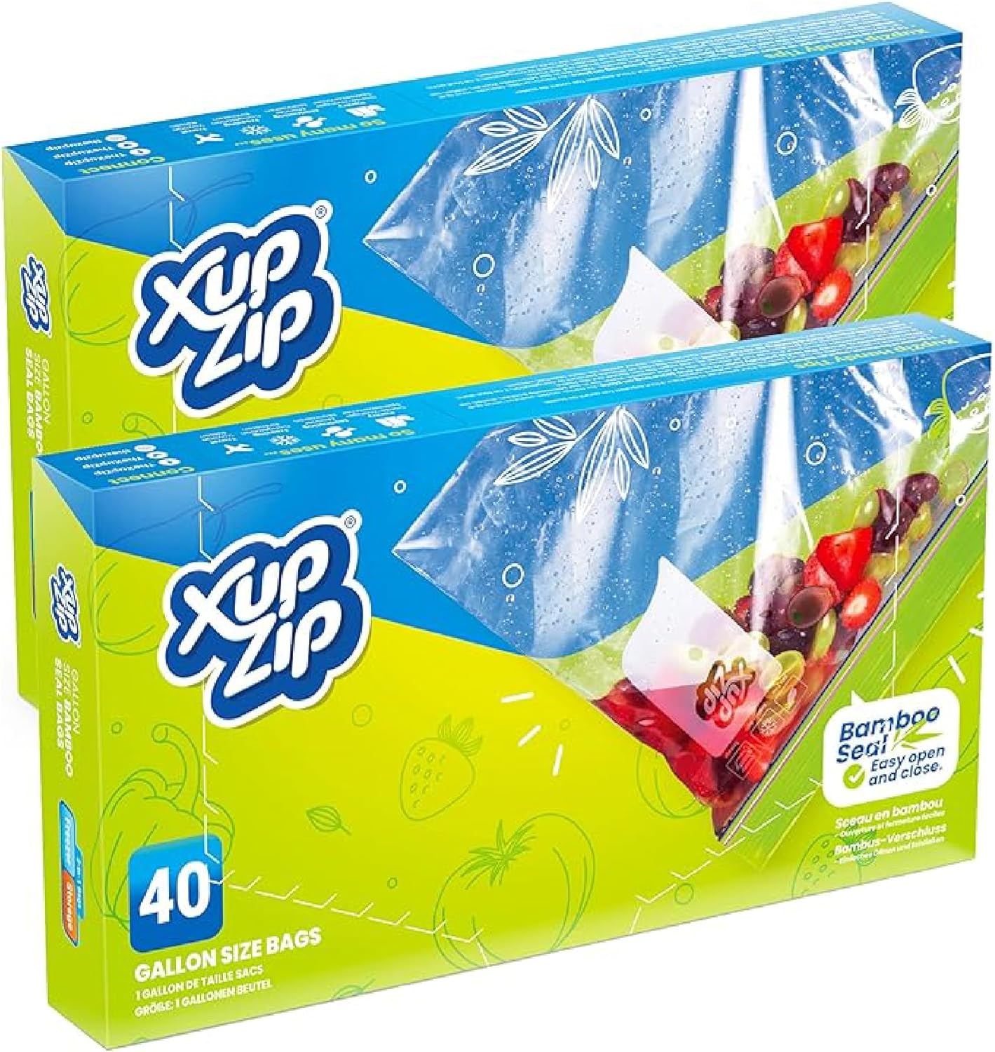 Thumbnail 6 de XupZip freezer bags 4.55L 40 pack