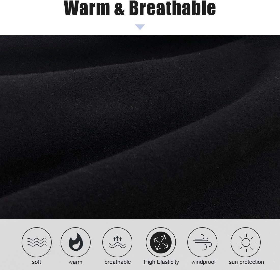 Detalle 1 de HEGCOIIE Winter Loop Schal Fleece Halswärmer für Outdoor