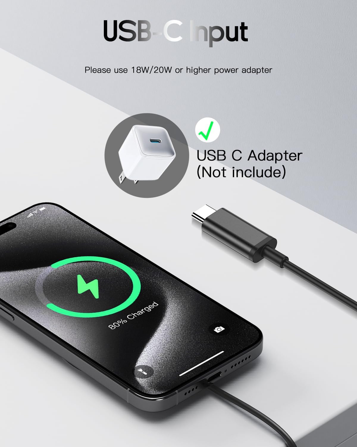 Detalle de Cargador Magnético 15W para iPhone