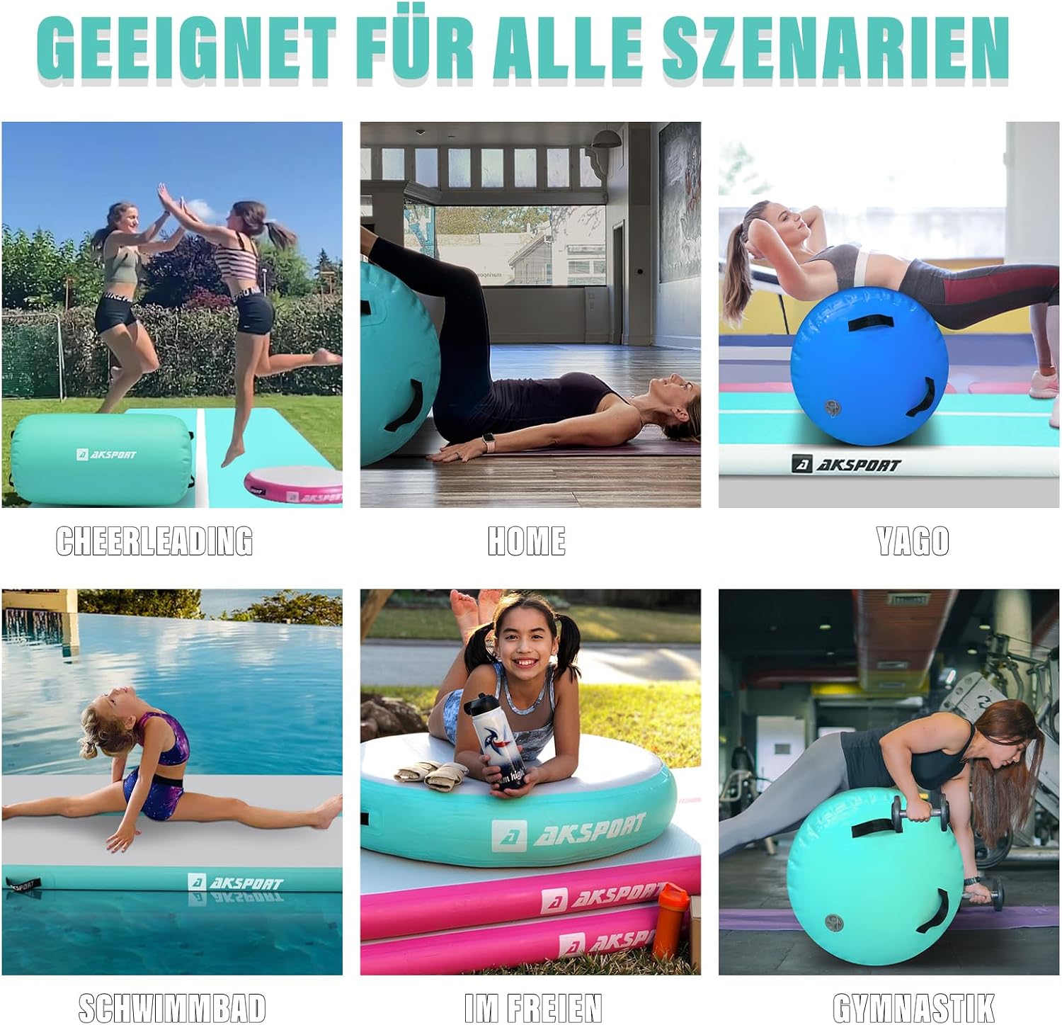 Thumbnail 4 de AKSPORT Airtrack 3 m mit Air Roll