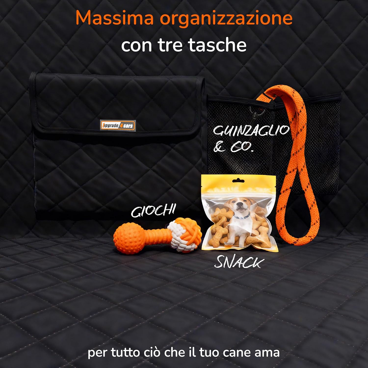 Thumbnail 5 de Upgrade4cars Premium Telo Bagagliaio Auto per Cani: Copertura Impermeabile e Antiscivolo Universale