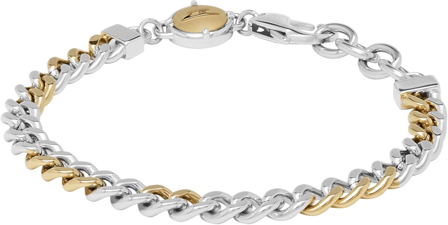 Thumbnail 6 de Diesel bracelet homme en acier inoxydable 2 tons rouge, fermoir mousqueton