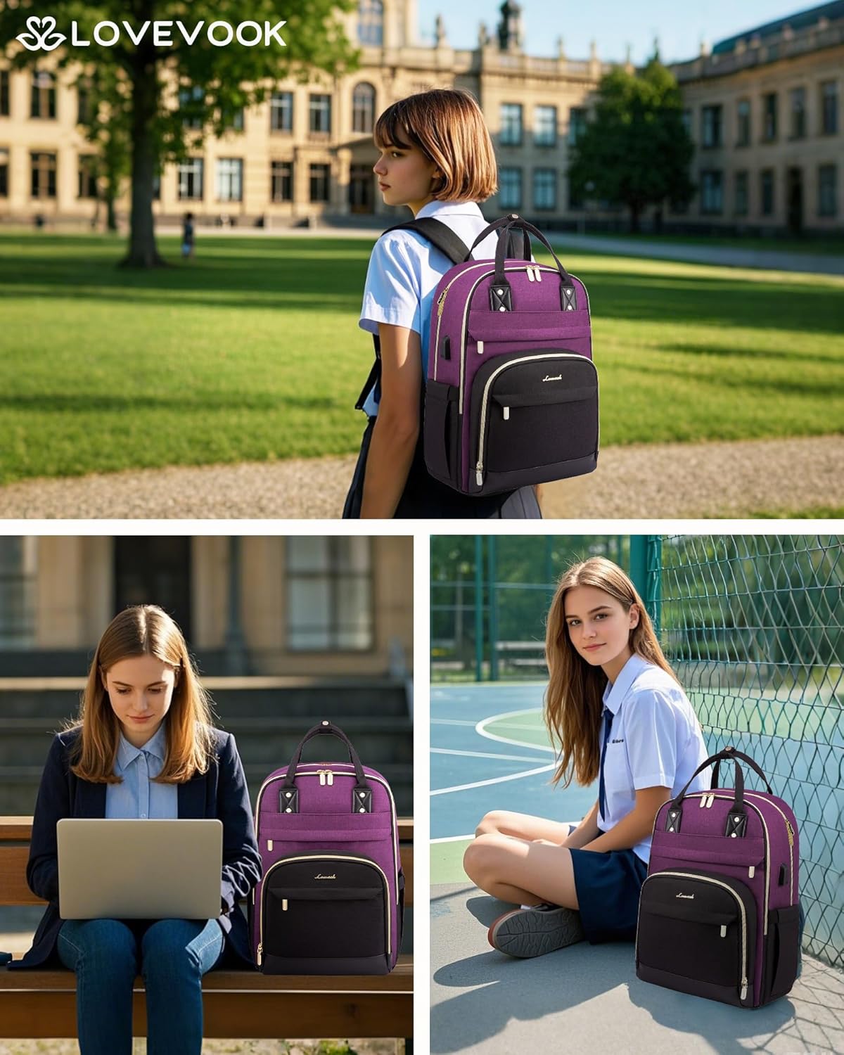 Thumbnail 1 de LOVEVOOK 15.6 inch laptop backpack 23 L