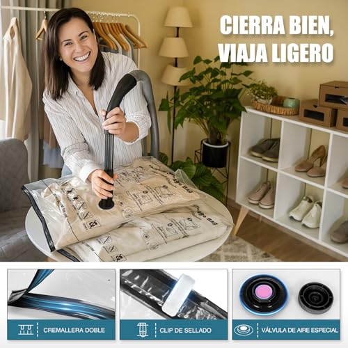 Thumbnail 3 de Accenter juego de bolsas al vacío para ropa (5 piezas: 3XL 100x80 cm + 2L 80x60 cm)