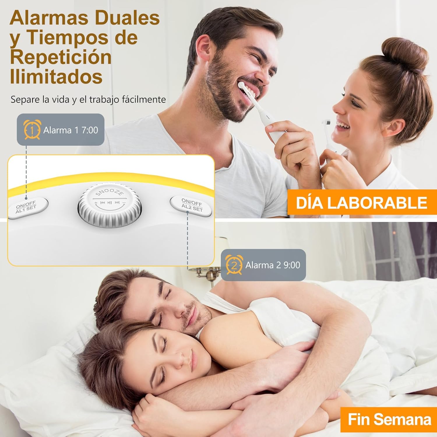 Thumbnail 6 de Despertador Luz Bluetooth Simulación Amanecer con 17 luces 🌅