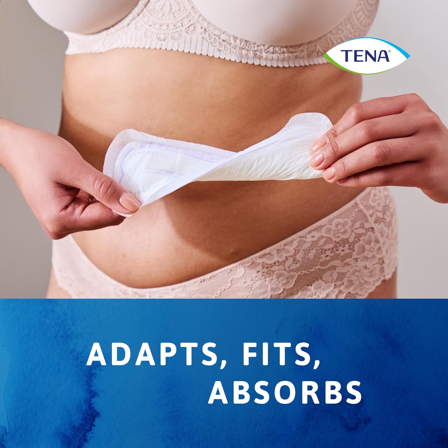 Detalle de Tena Discreet Ultra Pad Normal for Light Bladder Leaks – Ultra-Thin, Discreet Protection