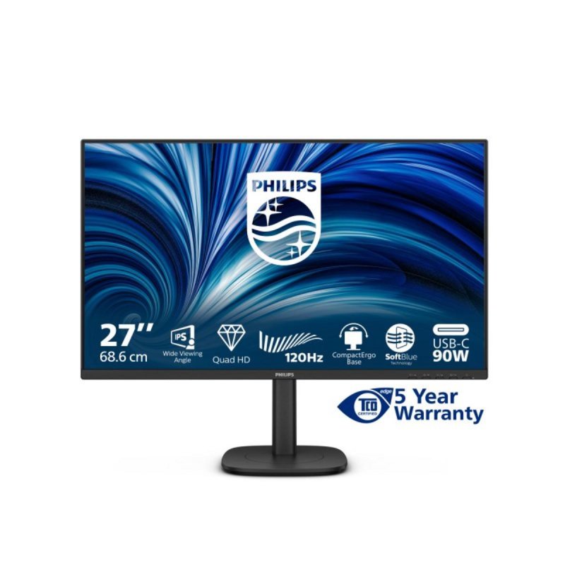 Thumbnail 1 de Monitor Philips 27B2U3601/00: 27'' Quad HD, 120 Hz, IPS y altura ajustable