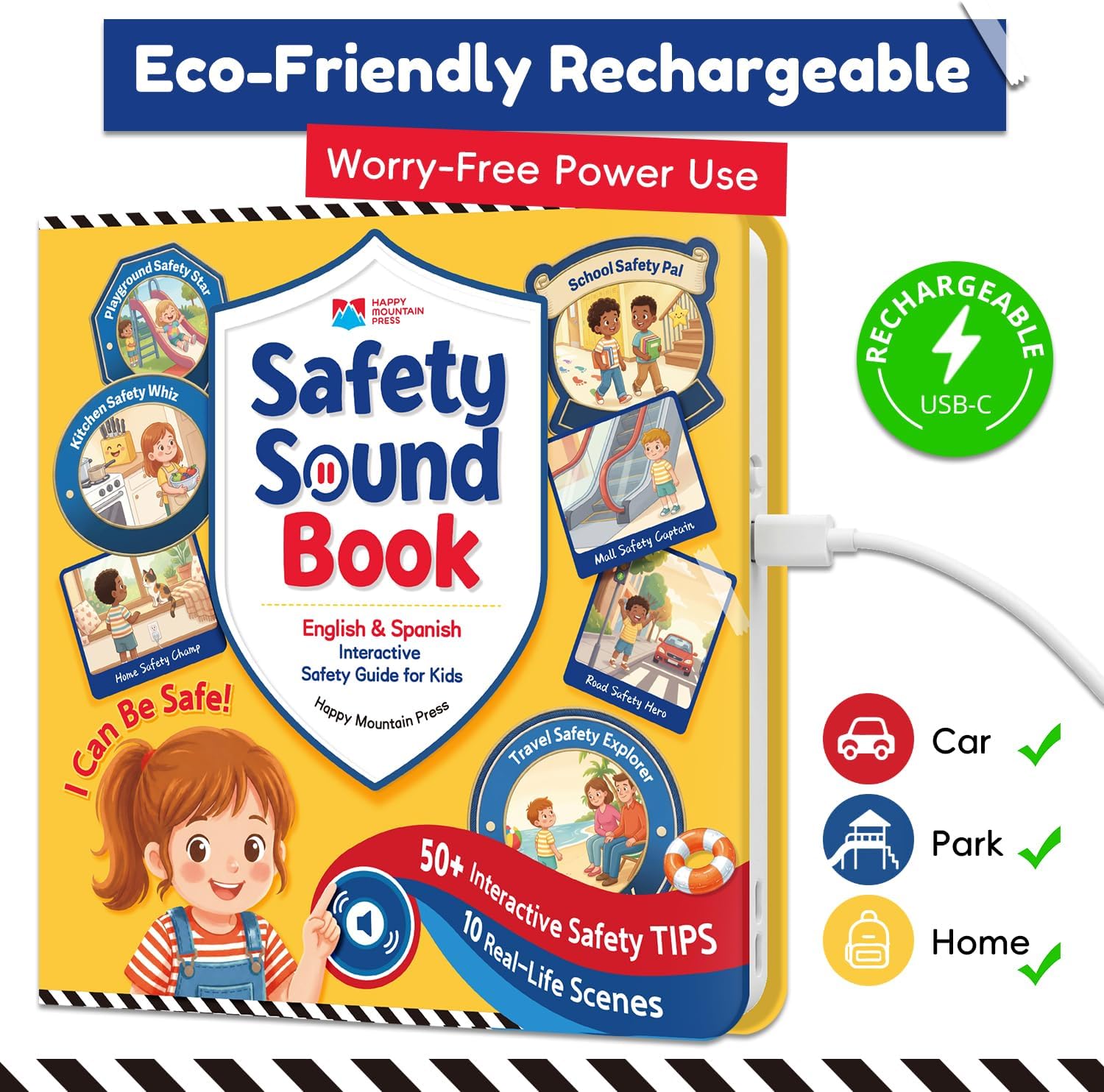Thumbnail 6 de Timetome SC1448 Spanish-English Interactive Safety Sound Book, 10 Scenes