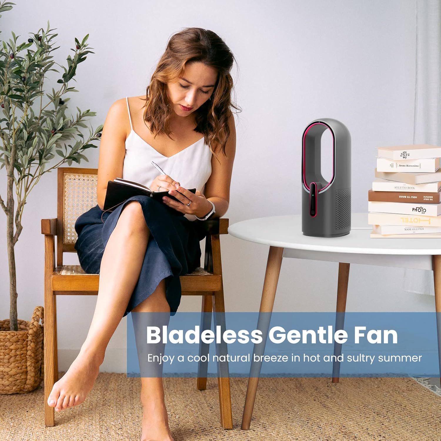 Thumbnail 4 de KONSIDEN 11.8 Inch Bladeless Desk Fan, 3-Speed 🌀