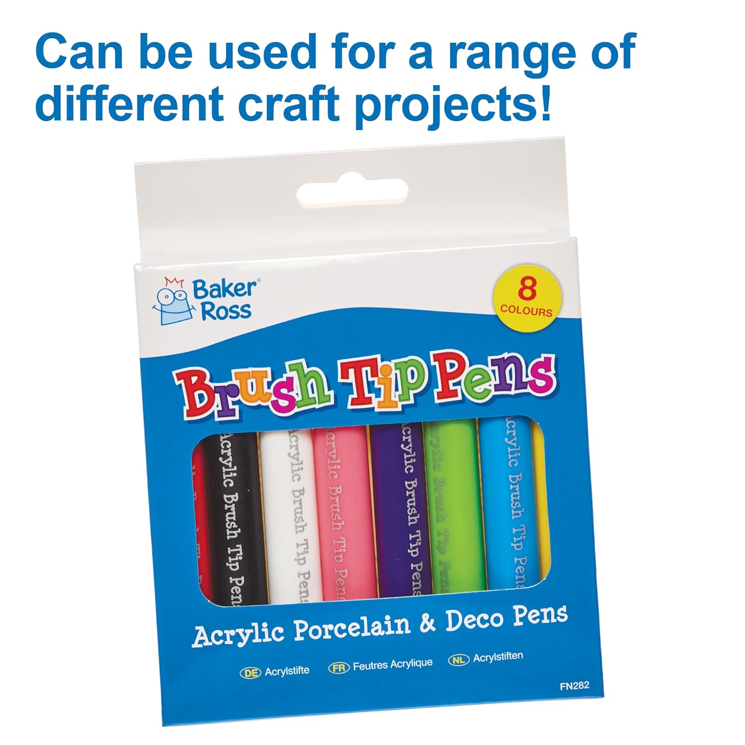 Thumbnail 4 de Baker Ross FN282 Ceramic brush pens pack of 8 🎨