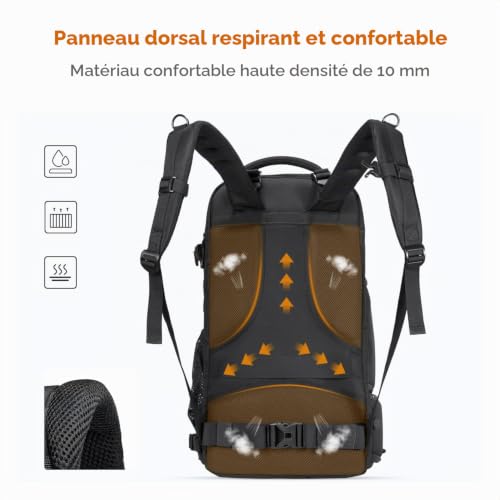 Detalle de K&F CONCEPT Sac à dos photo 30 L