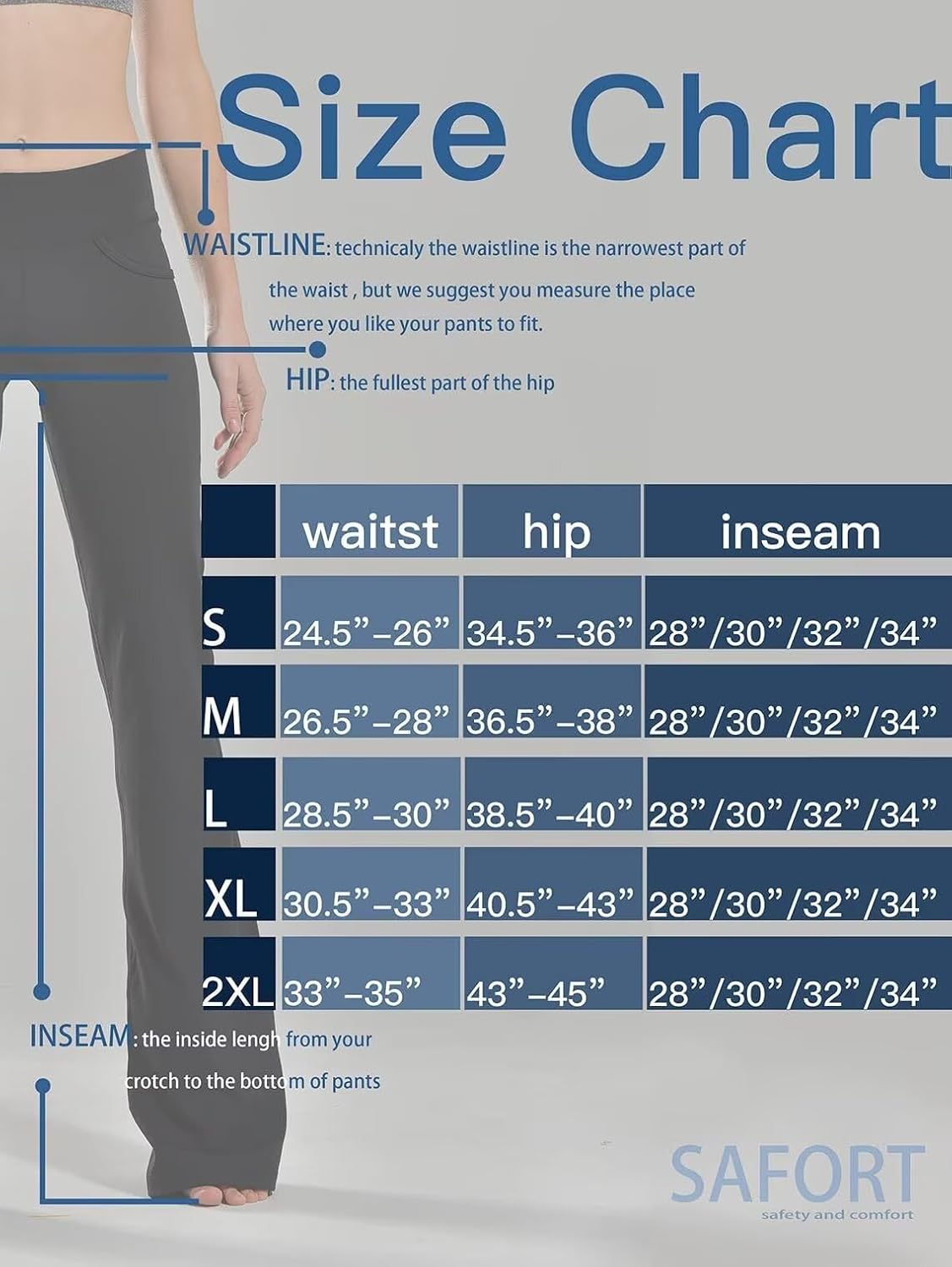 Thumbnail 5 de SAFORT Regular/Tall Bootcut Yoga Hose 86 cm đ§