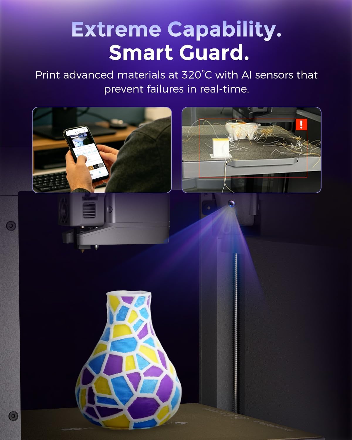 Thumbnail 6 de FLASHFORGE Creator 5 4-Toolhead Changer 3D Printer: True Multi-Color & Multi-Material Mastery
