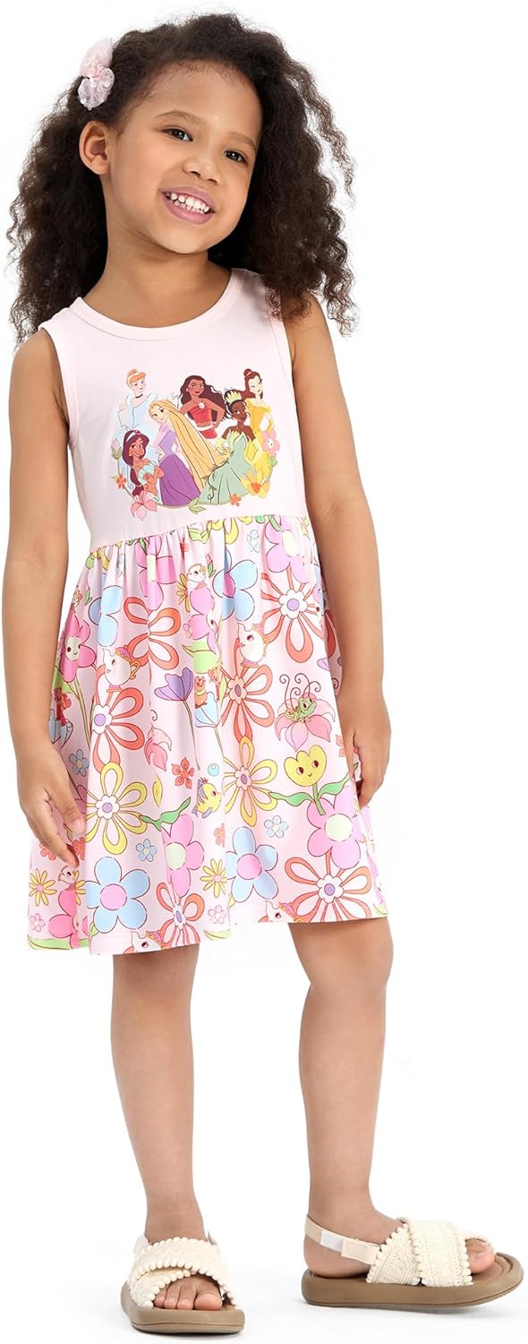 Thumbnail 4 de Disney Princess Multi-Character Dress for Girls: Sleeveless & Short Sleeve Summer Outfit