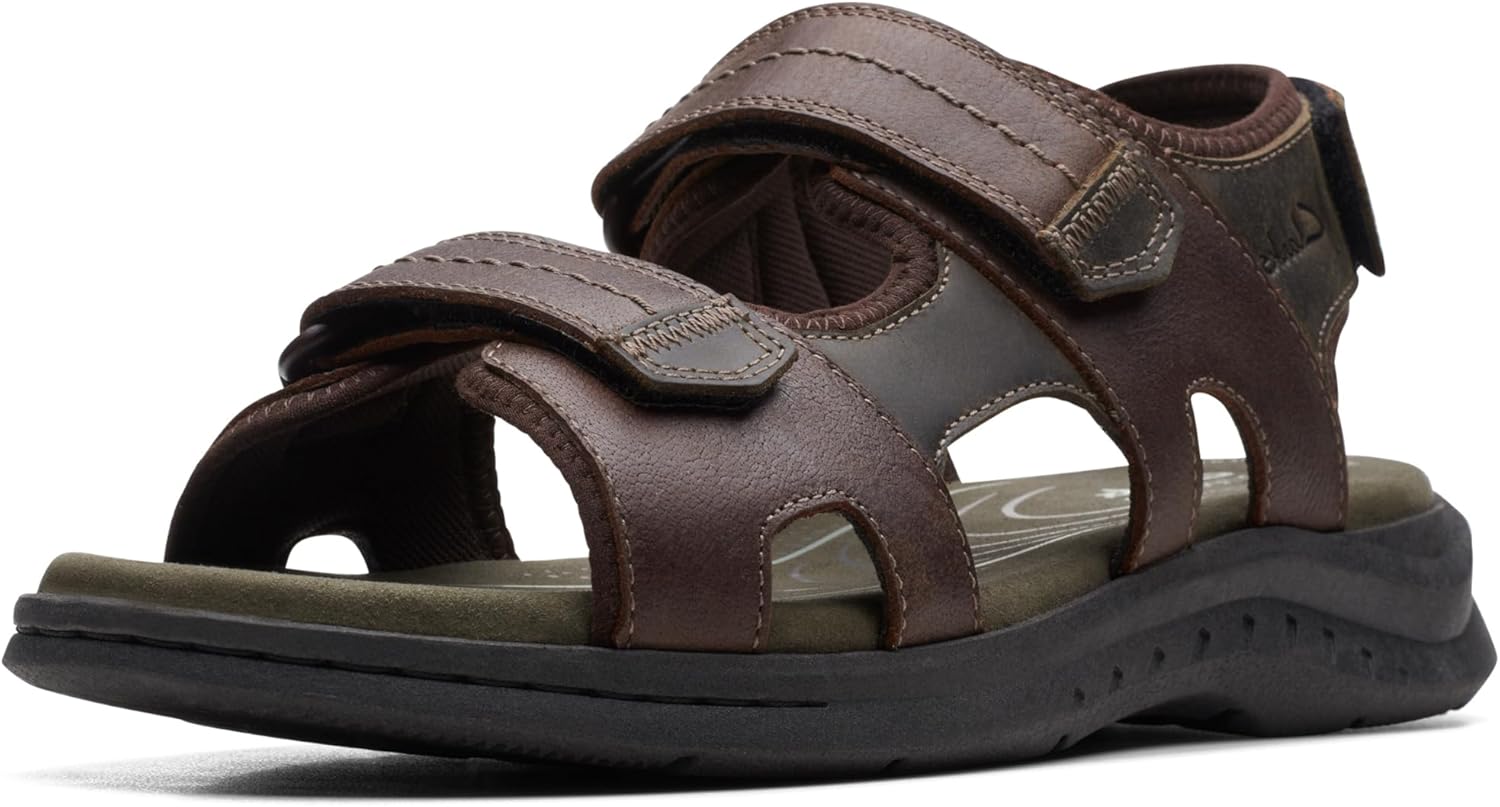 Thumbnail 2 de Clarks Walkford Walk sandale sport en cuir souple pour homme