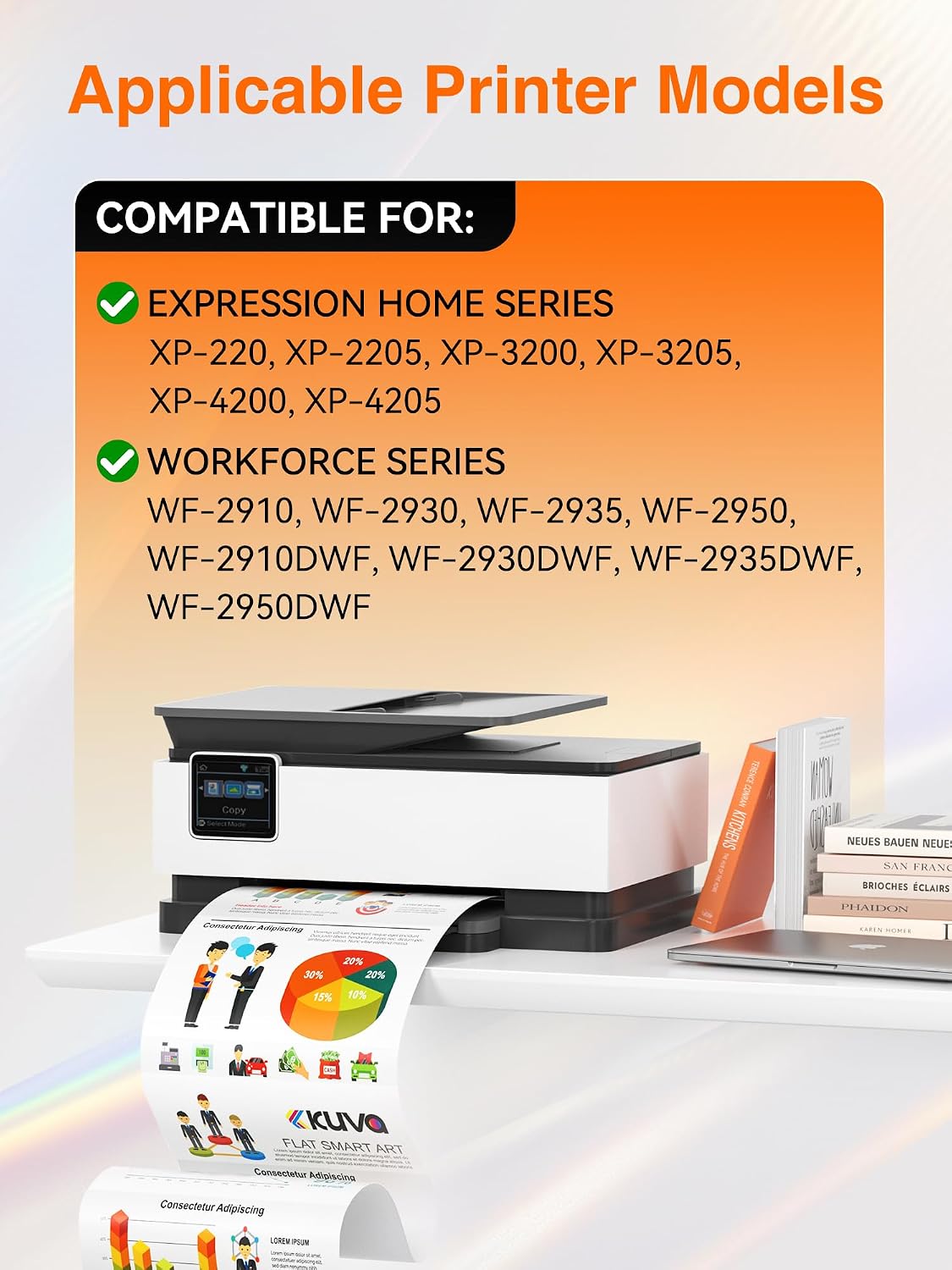 Thumbnail 1 de Kuva 604XL Compatible Ink Cartridge Multipack for Epson XP- / WF Series (10-pack)