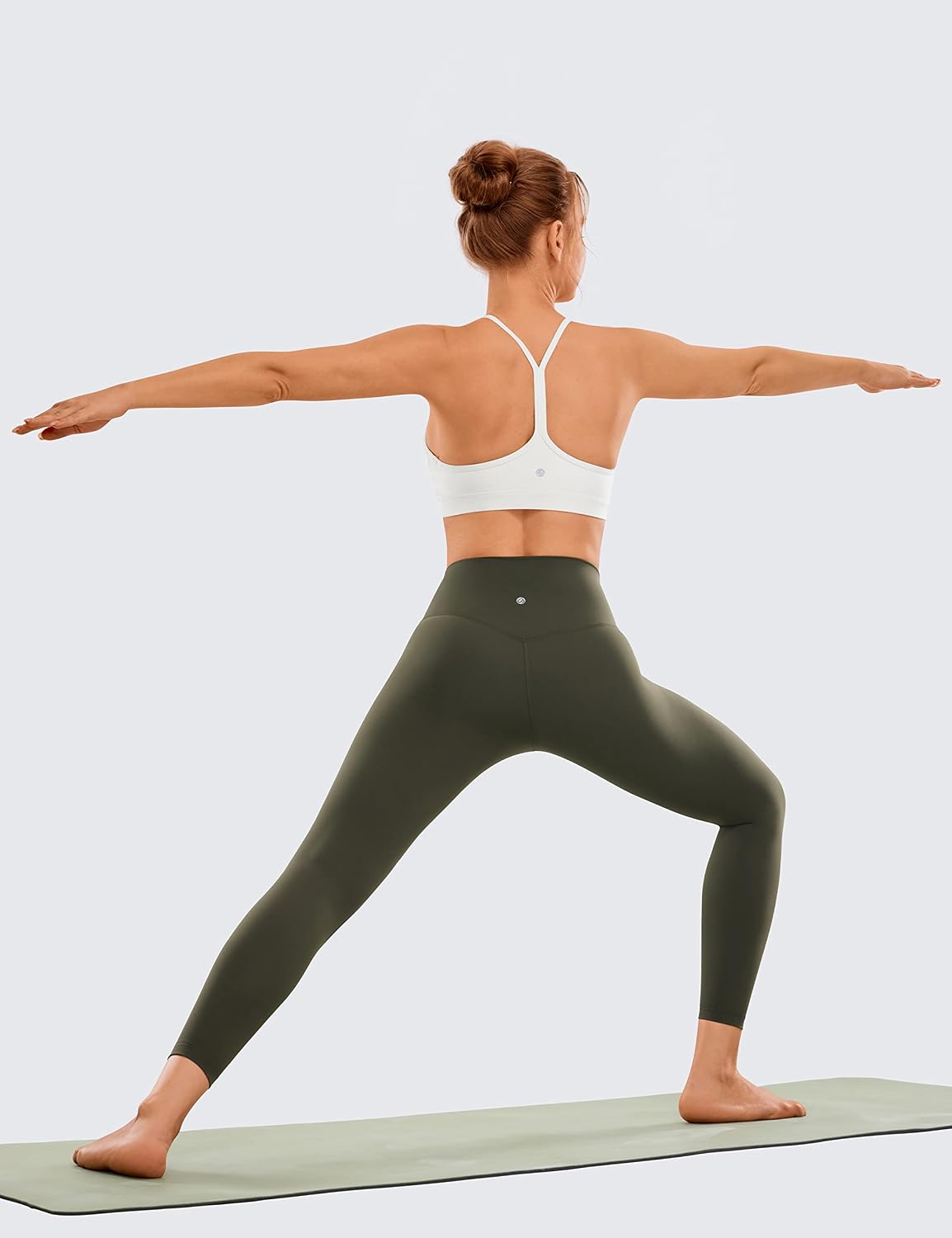 Detalle de CRZ YOGA Donne Brushed Naked Feeling – Leggings 7/8 da allenamento opaco