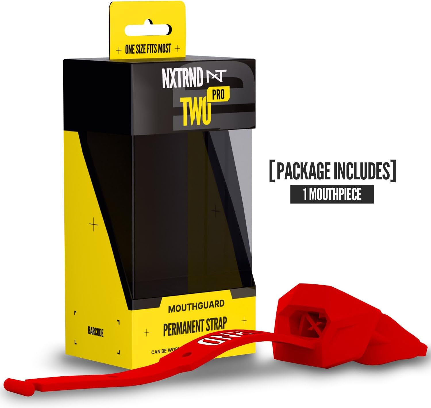 Detalle de NXTRND Two Pro フットボール用マウスガード ストラップ付き・EVA素材・レッド