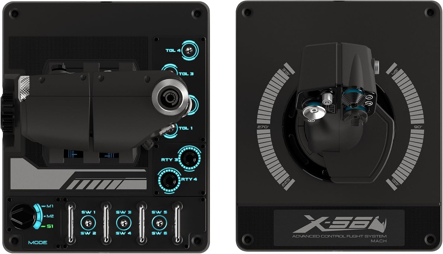 Detalle 2 de Logitech G X56 H.O.T.A.S Système 3M avec Commande des Gaz RVB et Joystick