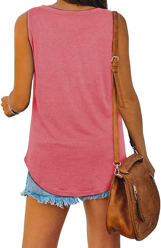 Thumbnail 3 de iChunhua Ladies Summer Vest Tank Tops with Scoop Neck – loose fit sleeveless vest (S to XXL)