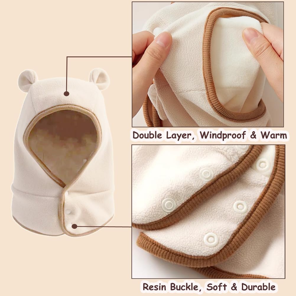 Thumbnail 2 de FUYAO Toddler Winter Warm Beanie with Earflaps