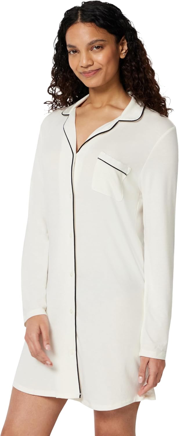Thumbnail 5 de Amazon Essentials Women's Piped Nighty (Available in Plus Size) – Lightweight Modal Nightshirt