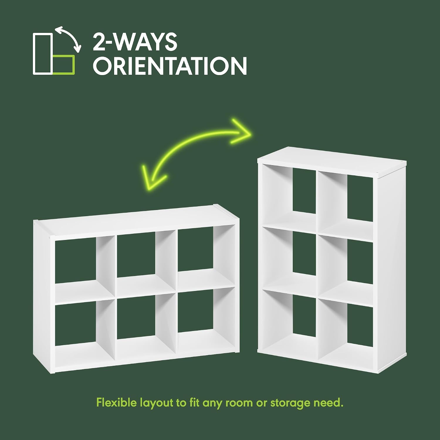Thumbnail 4 de Furinno Cubicle: Organizer decorativo a forma di cubo, 6 cubi in grigio chiaro
