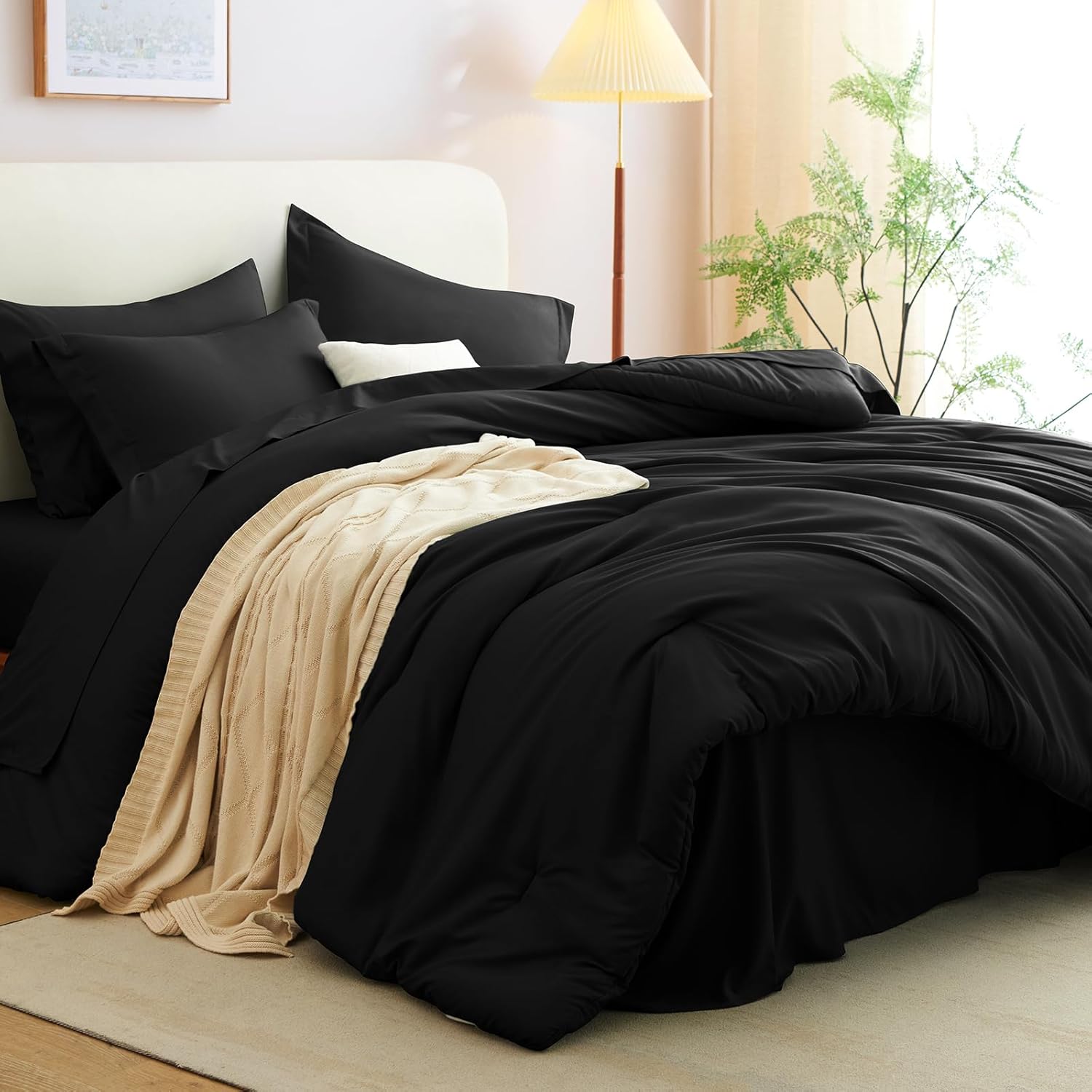 Thumbnail 6 de CozyLux Queen Comforter Set 7pc
