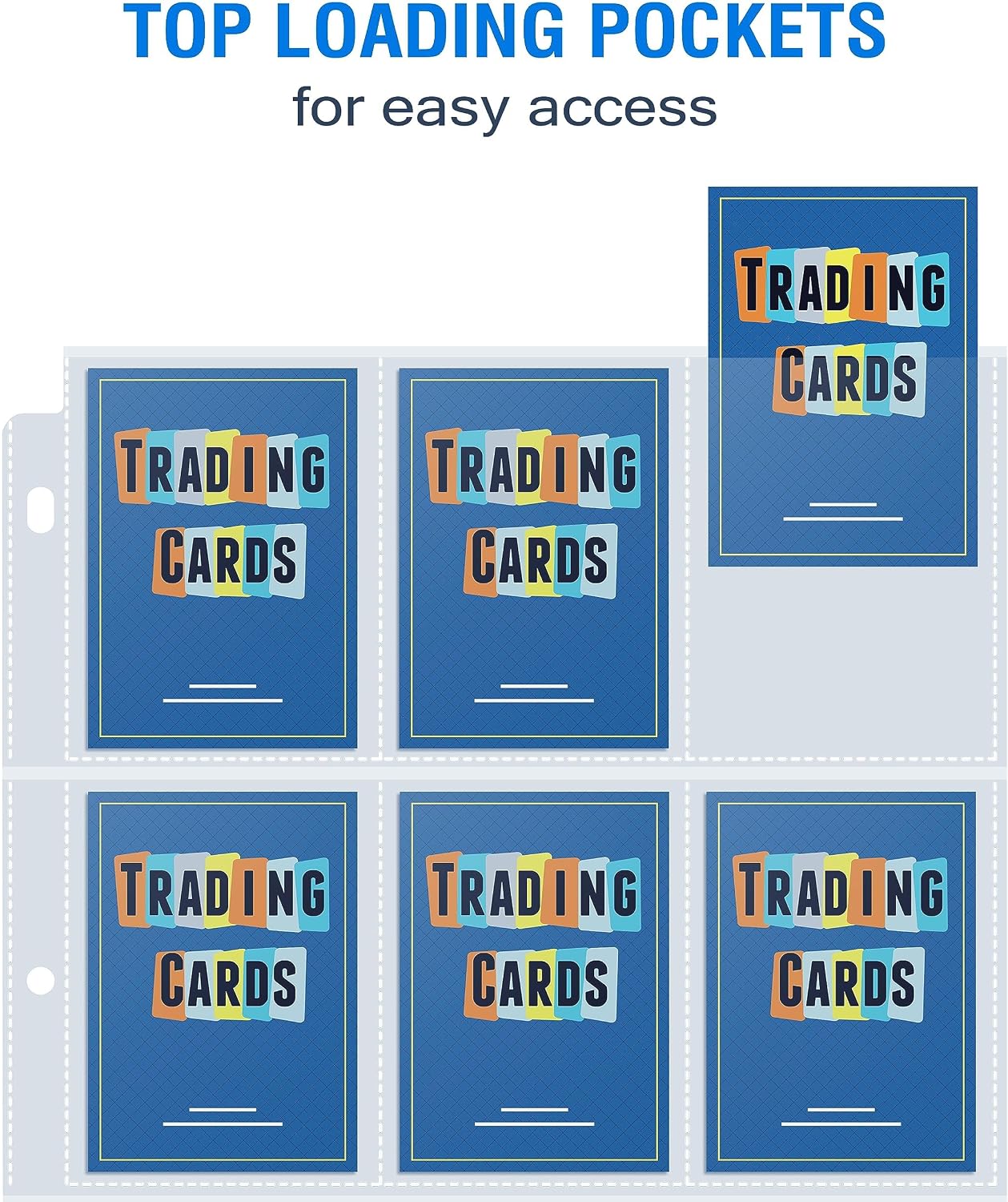 Detalle de Sooez SZ-13-10 Trading Card Sleeves, 36 Double-Sided Pages, PVC-Free