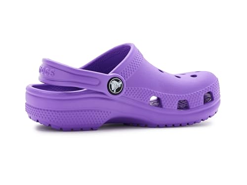 Detalle de Crocs Zuecos Clásicos Unisex para Niños Purple, 4 UK Child