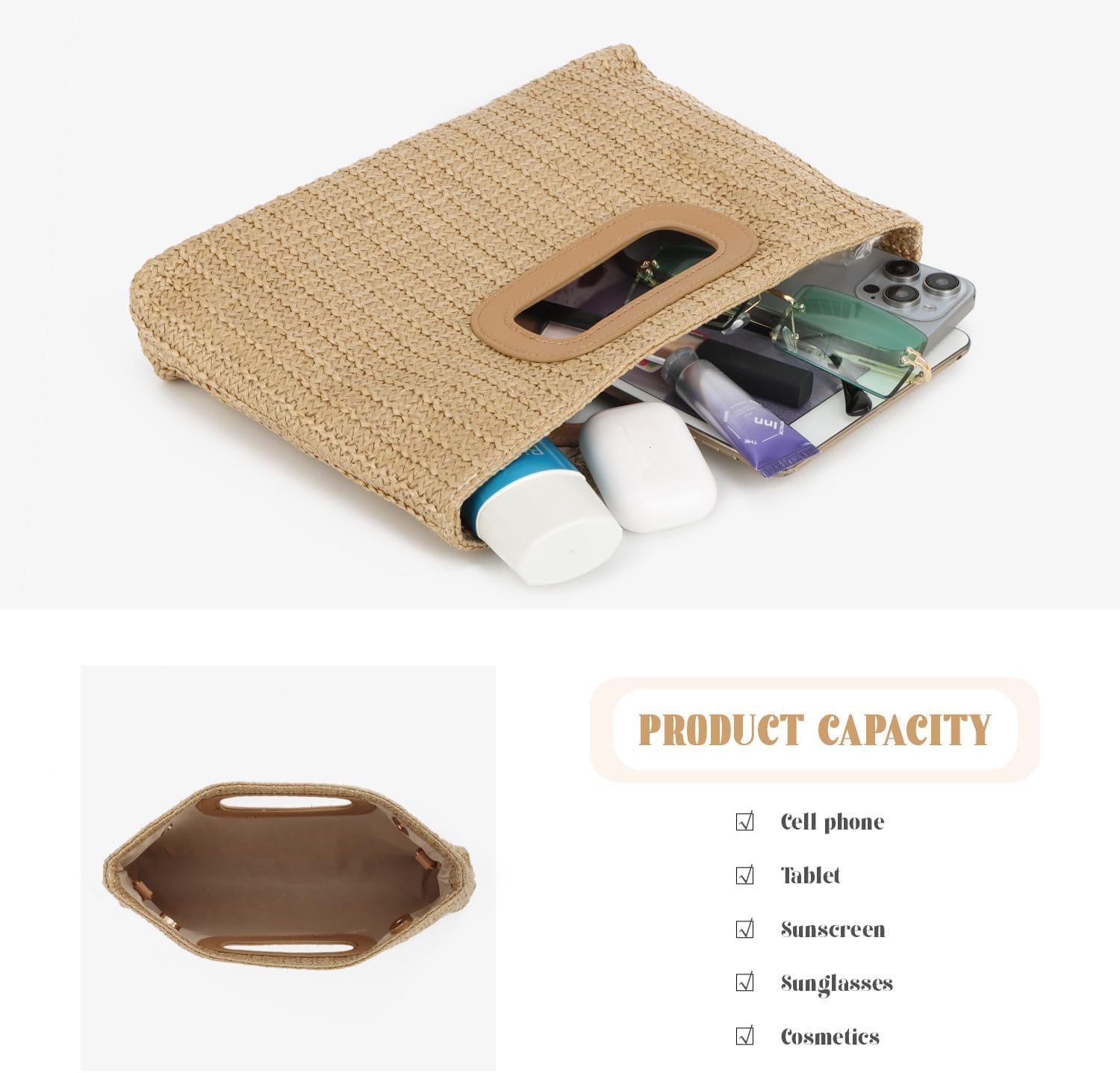 Thumbnail 5 de Freiesoldaten Straw Evening Clutch Bag