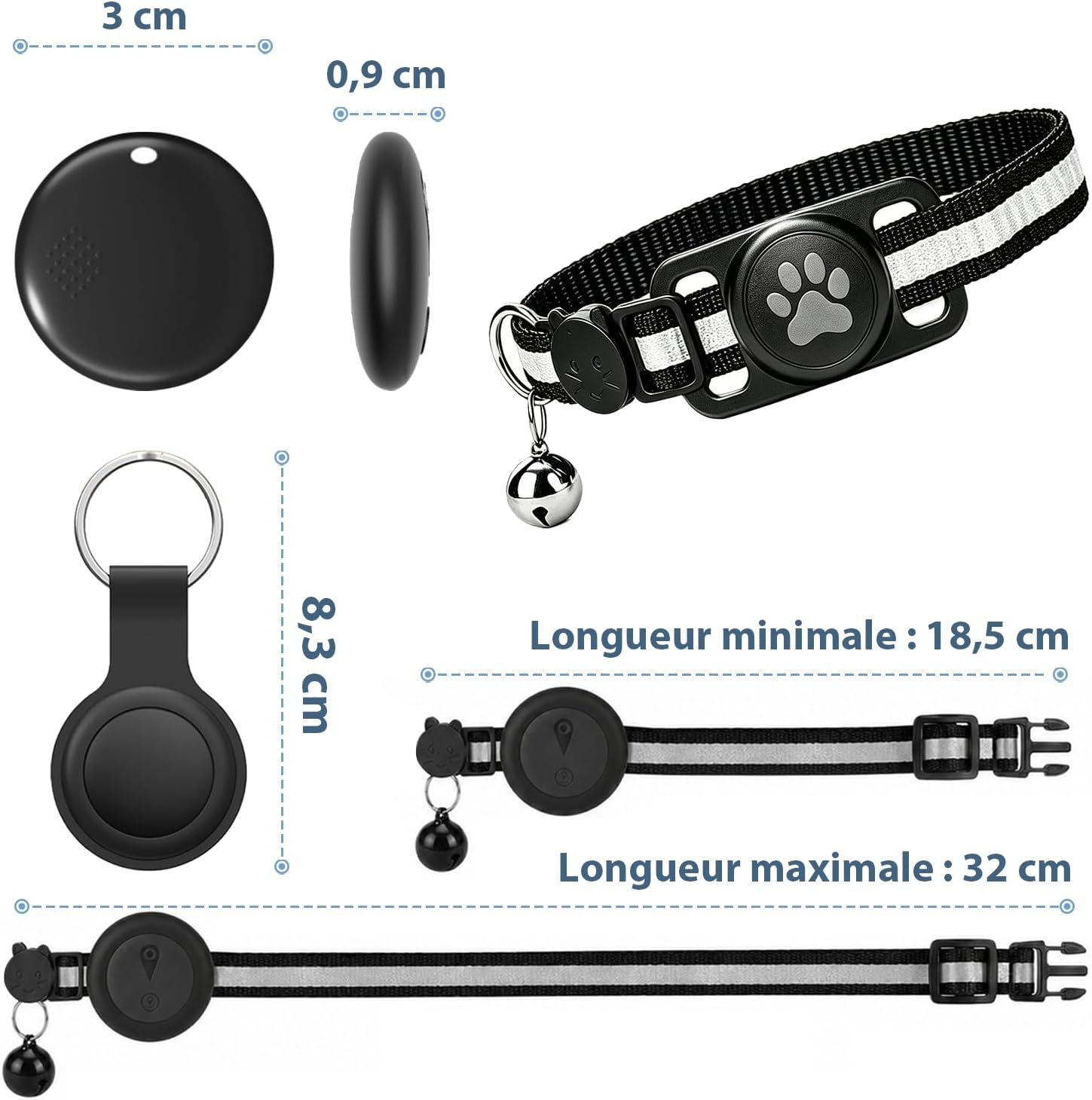 Thumbnail 6 de Rayibmi 2026 Collier GPS Chat sans Abonnement – Suivi fiable et léger pour chats et petits chiens