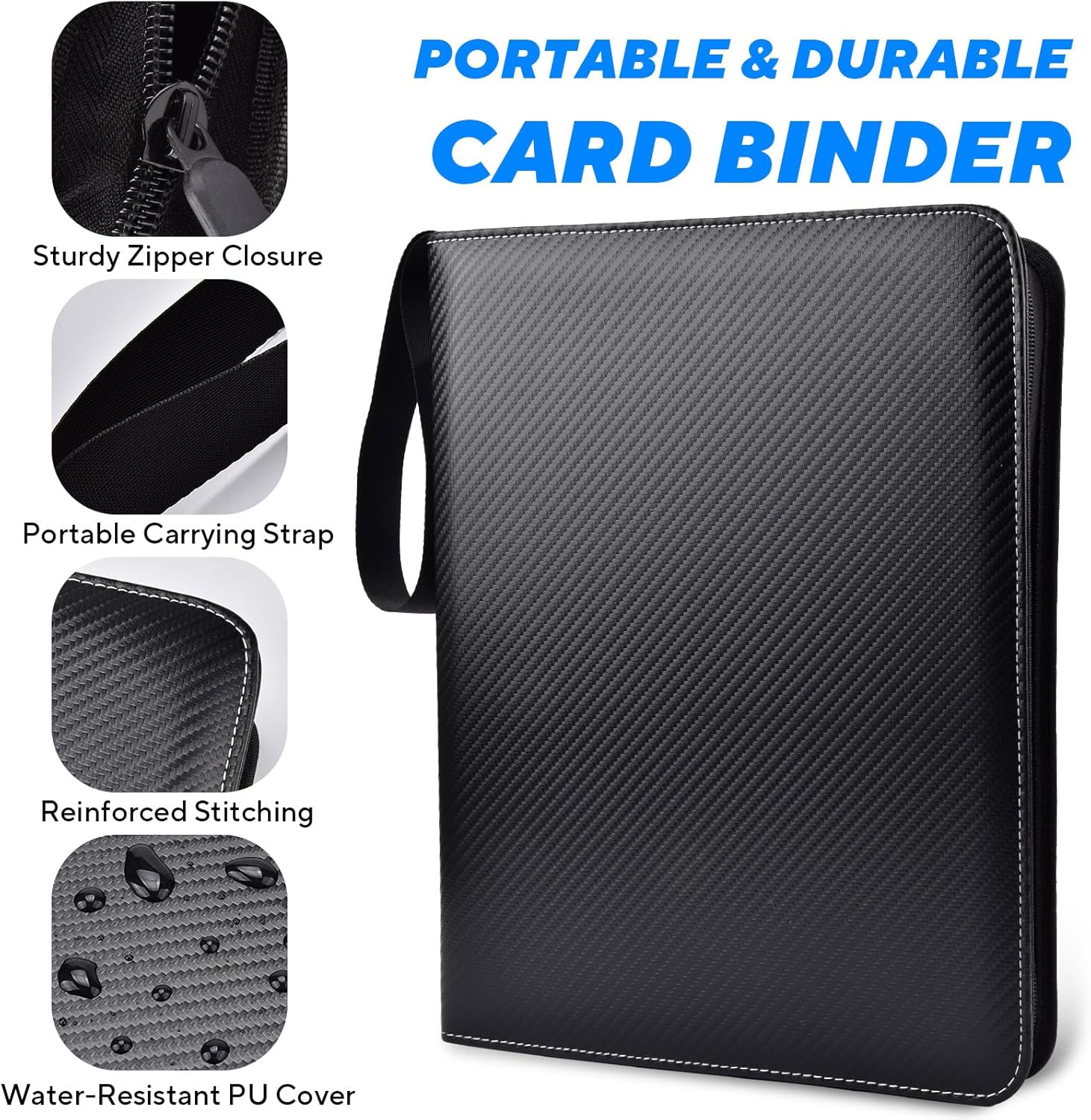 Detalle de ULLTOON Portable 9-Pocket 990-Card Binder
