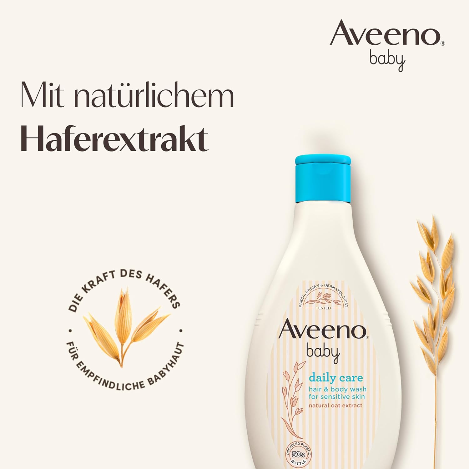 Thumbnail 2 de Aveeno baby daily care seifenfreies Duschgel & Shampoo mit Haferextrakt – für normale bis trockene, empfindliche Haut (250 ml)
