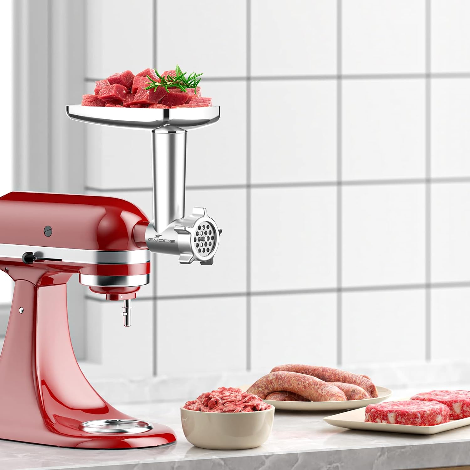 Thumbnail 6 de GVODE Meat Grinder Attachment, Metal