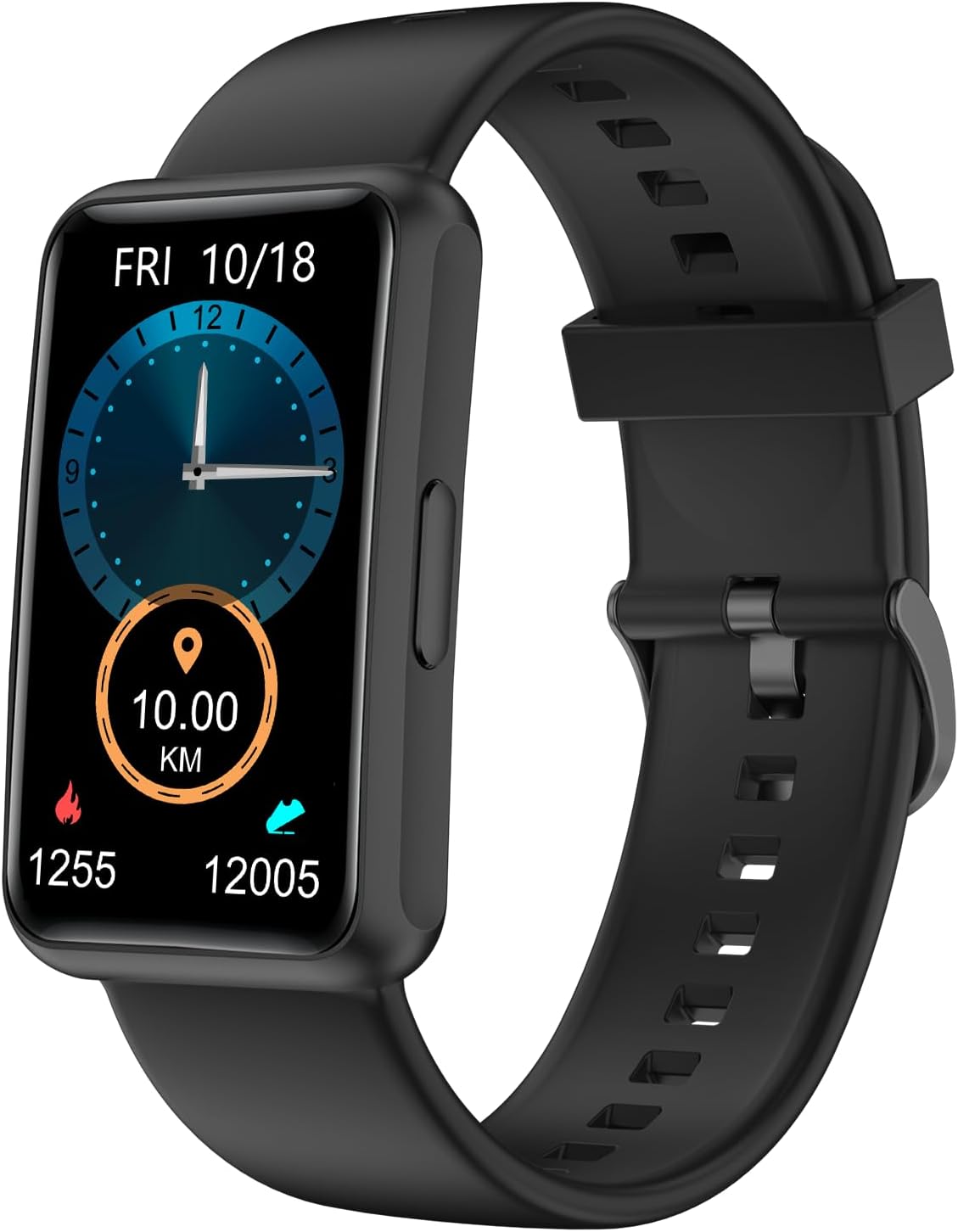 Detalle de HUAKUA Schrittzähler Uhr (1,47" Touch) ohne App & Smartphone – Fitness Tracker mit Schlafmonitor, Timer und IP68