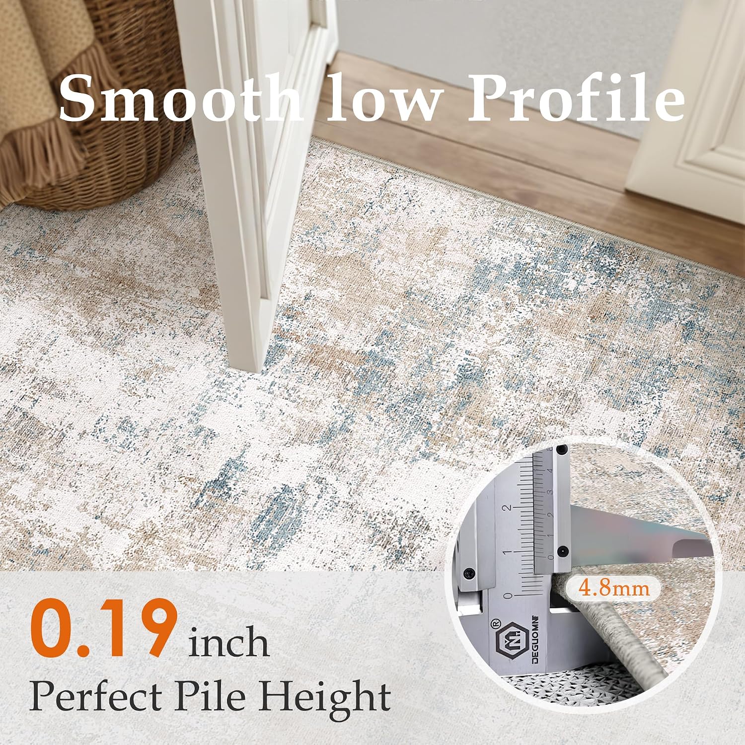 Thumbnail 4 de HUGEAR Washable Rug 200x300cm Beige