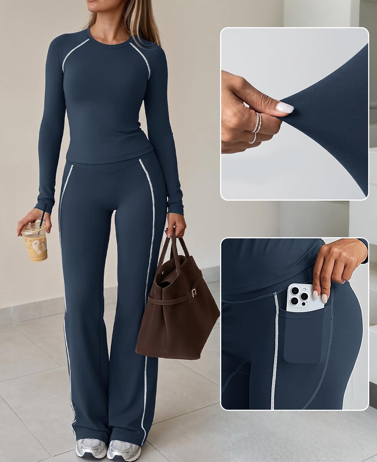 Detalle 2 de Rexley Women's Two-Piece Set, Polyester-Spandex