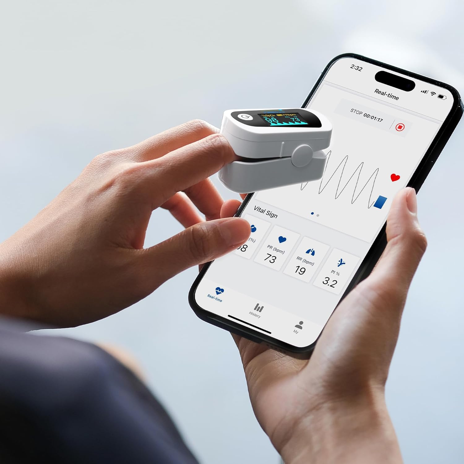 Detalle de Innovo iP900BP-B pulse oximeter 🩺