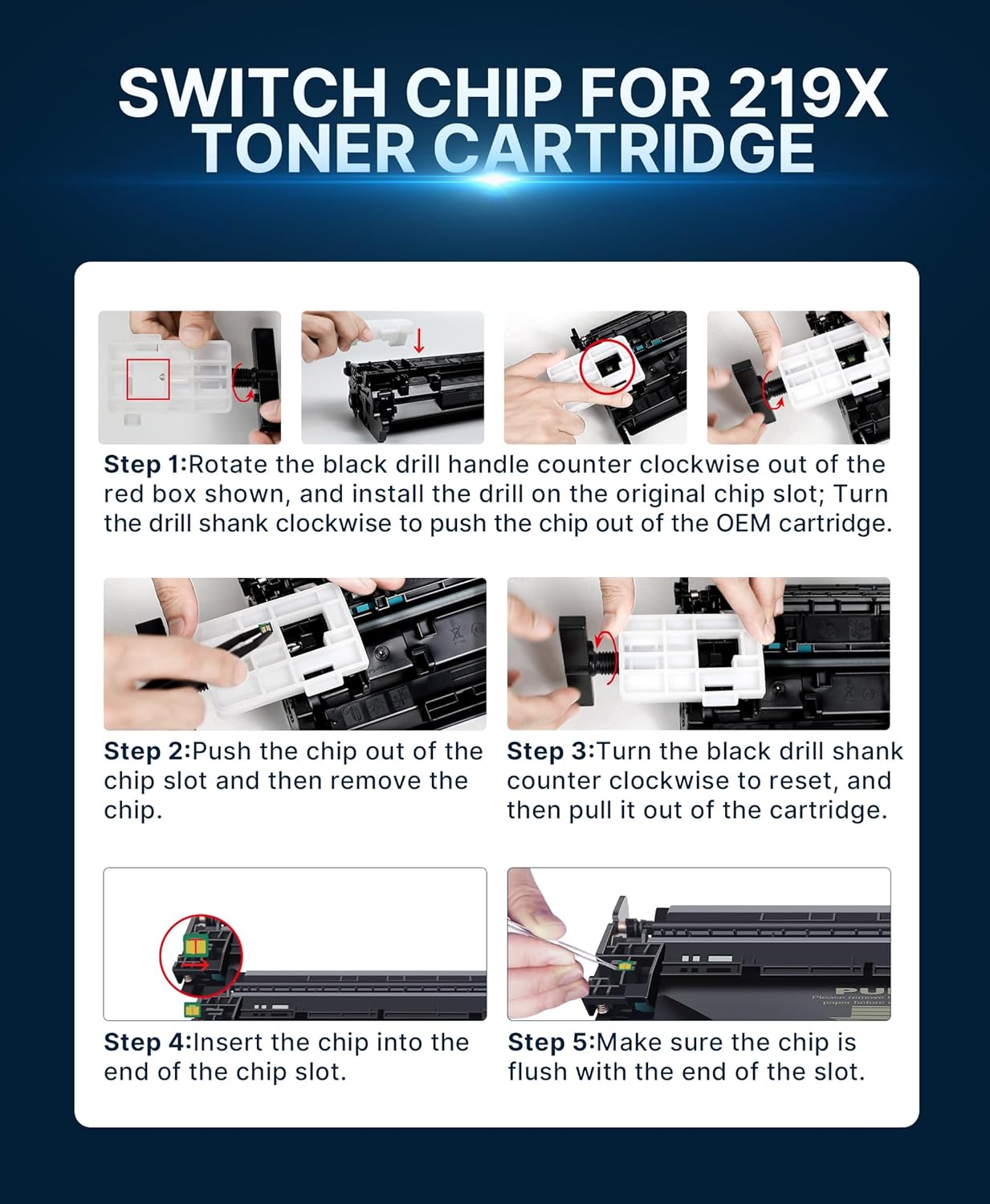 Thumbnail 5 de HALLOLUX 219X Toner Set für HP 3.200 Seiten