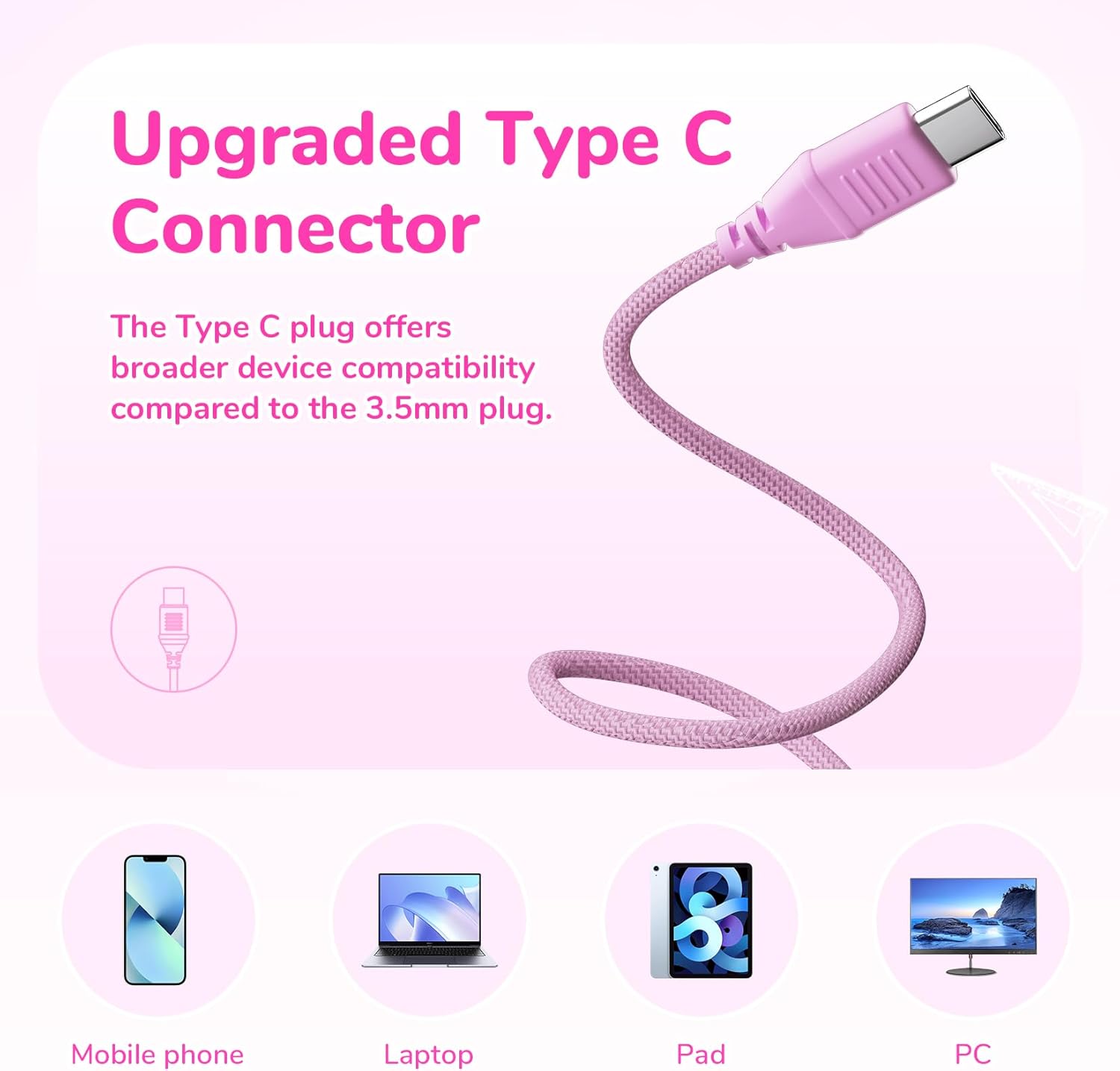 Detalle de EarFun Kinder Kopfhörer USB-C 85 dB